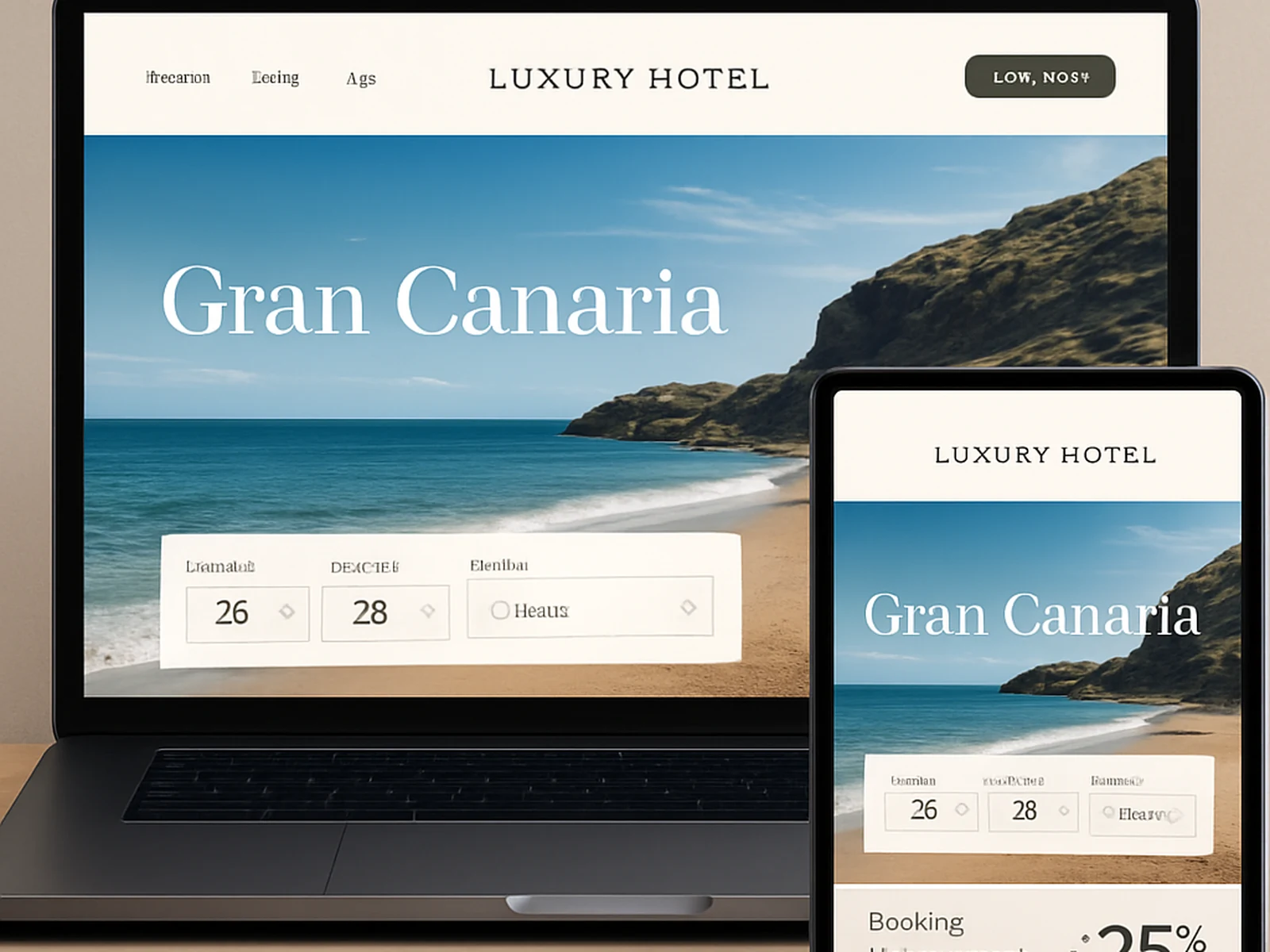 Gran Palacio hotel chain brand refresh and website by yourdestinydesign